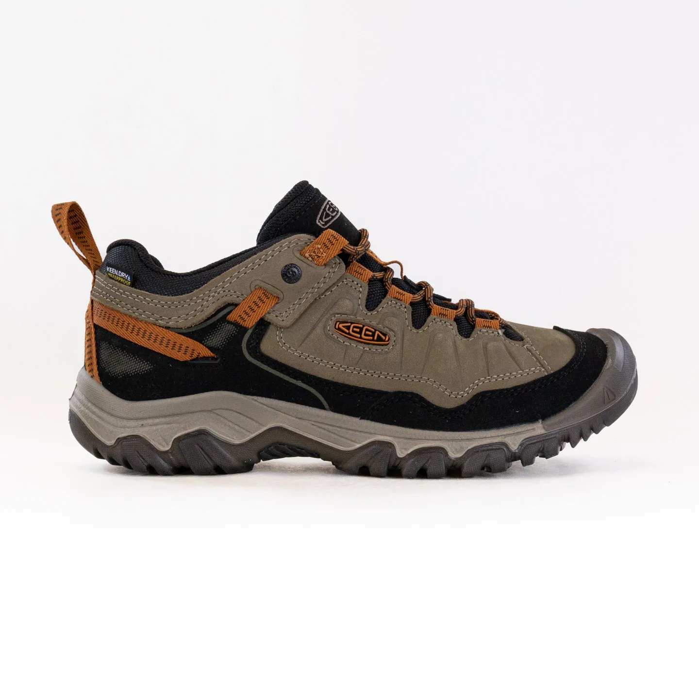 Rock Terrain Water Repellent KEEN Targhee IV Waterproof Hiking Shoe (Men's) - Sea Turtle/Roasted Pecan