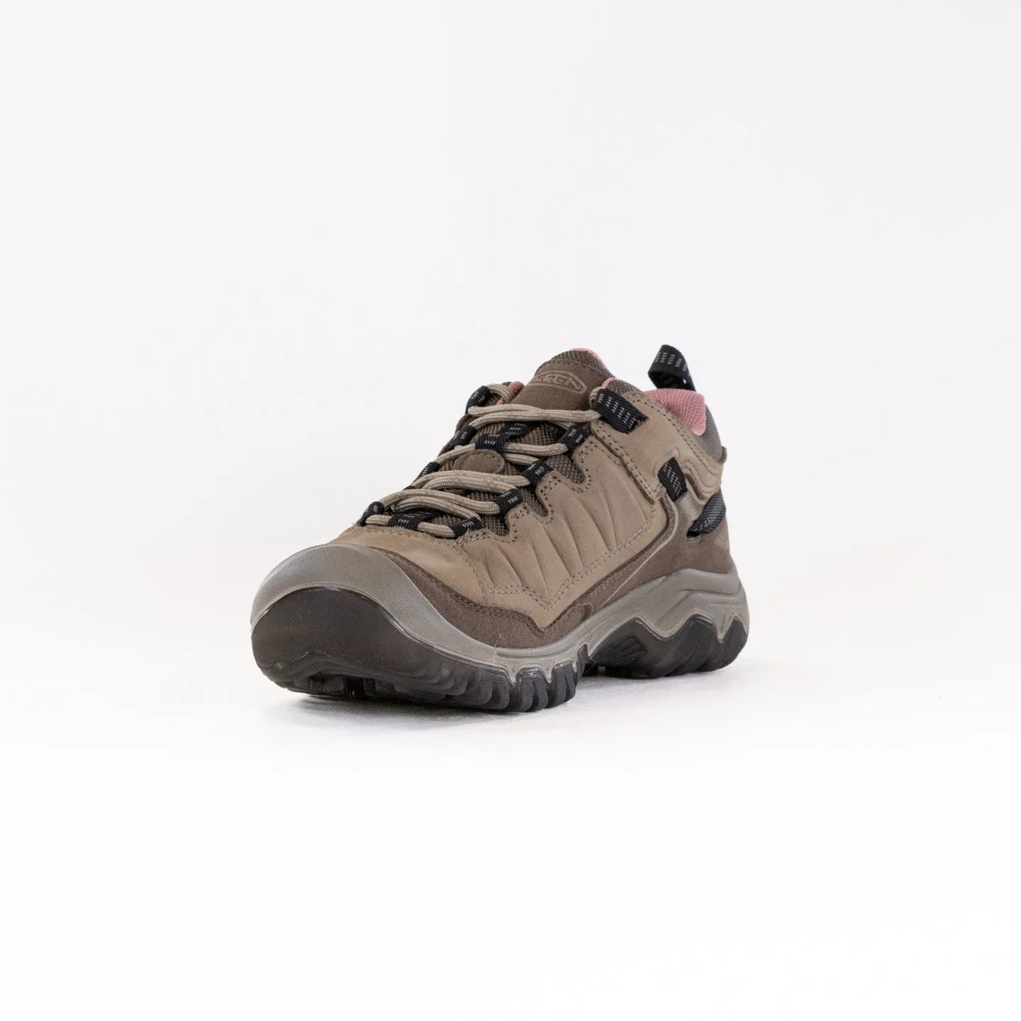Shock Resistant Fit Heavy Cushioning KEEN Targhee IV Waterproof Hiking Shoe (Women's) - Brindle/Nostalgia Rose