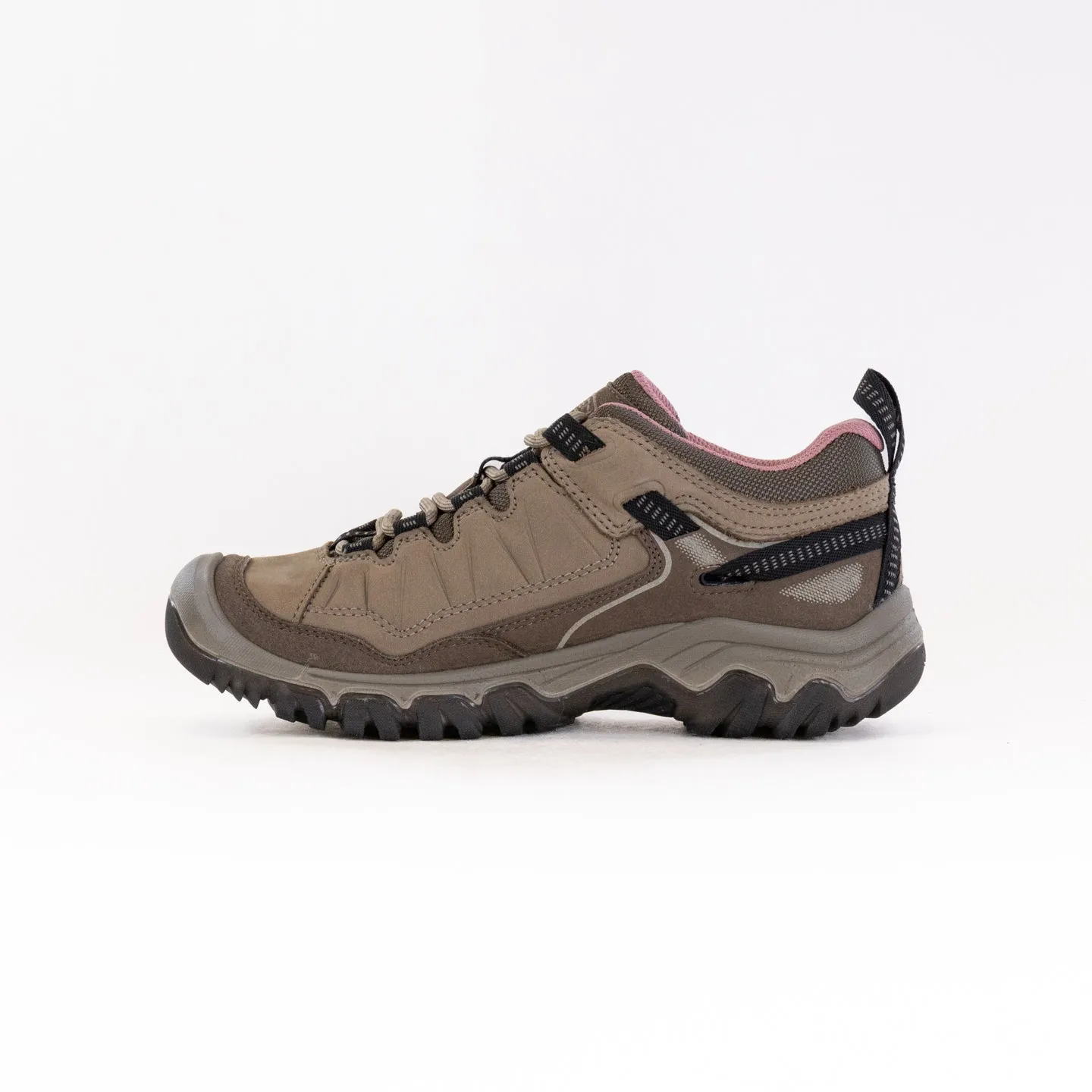 dry weather KEEN Targhee IV Waterproof Hiking Shoe (Women's) - Brindle/Nostalgia Rose