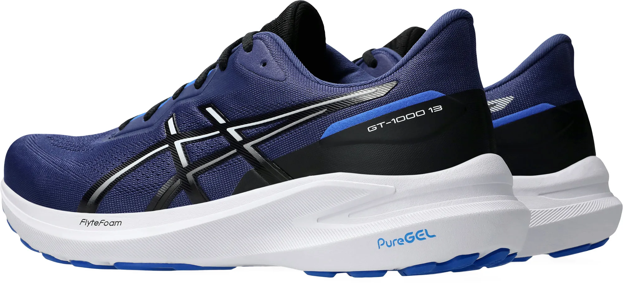 Asics GT 1000 13 Mens Running Shoes - Blue Metal Edge Sail Vibe
