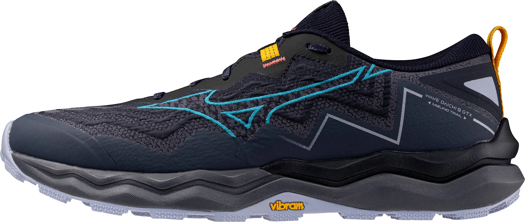 Mizuno Wave Daichi 9 GORE-TEX Mens Trail Running Shoes - Blue Flexible Fit Busy Professionals Brave Walk