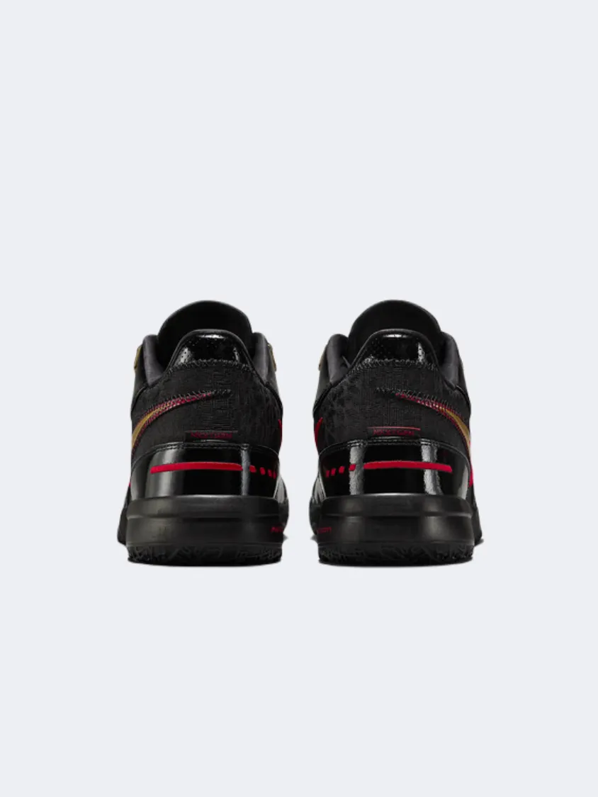 Vertical Lift Enhancement ClosedToe Nike Zoom Lebron Nxxt Gen Ampd Men Basketball Shoes Black/Red/Gold