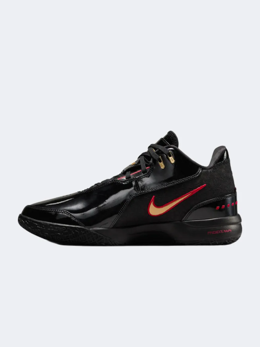 Quick Lacing System Nike Zoom Lebron Nxxt Gen Ampd Men Basketball Shoes Black/Red/Gold