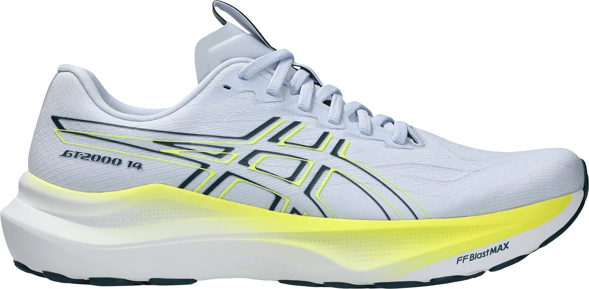 Asics GT 2000 14 Mens Running Shoes - Blue Fashion Glow Mid Top