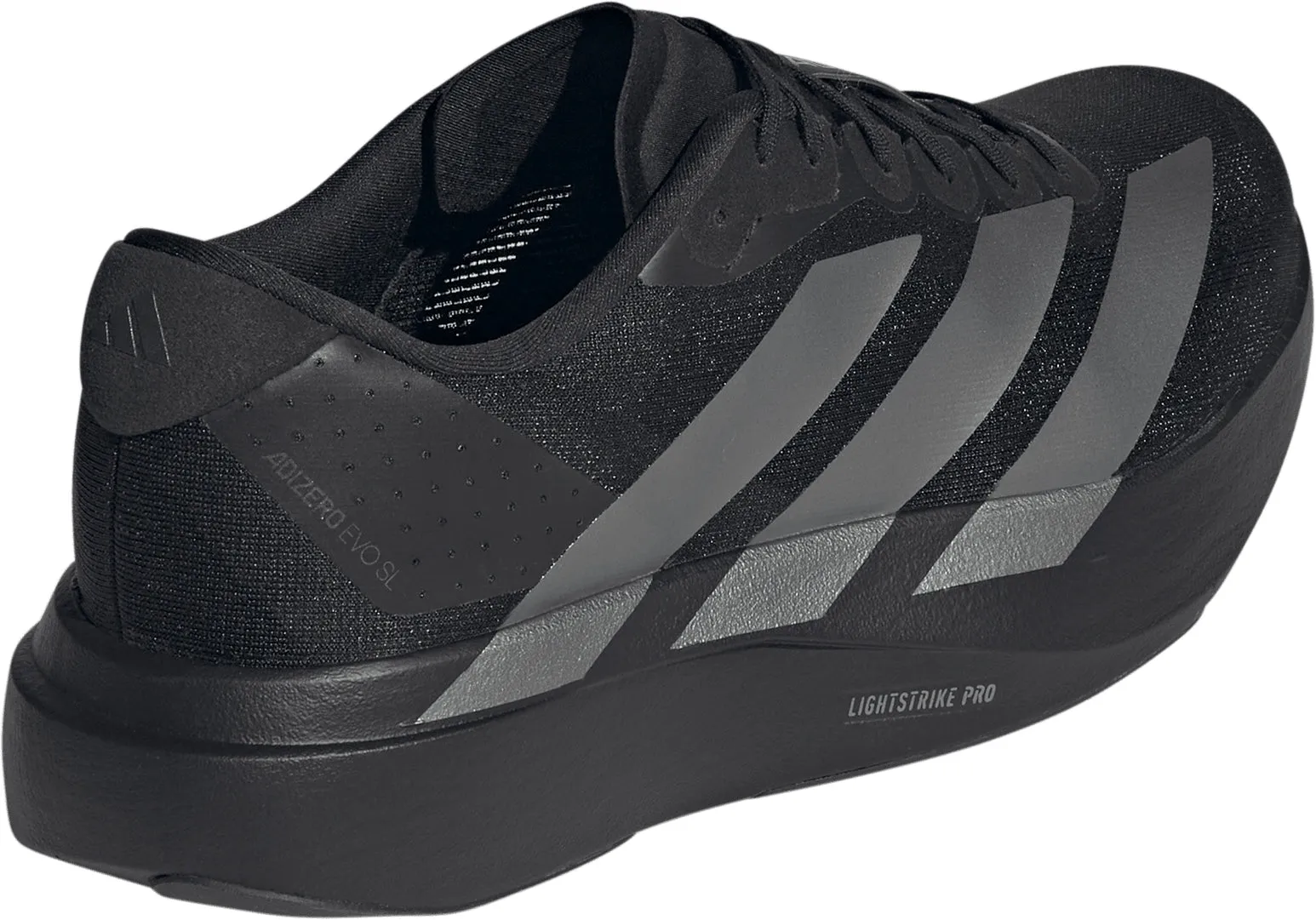 adidas Adizero EVO SL Mens Running Shoes - Black Synthetic Upper Seamless Fit Running Errands