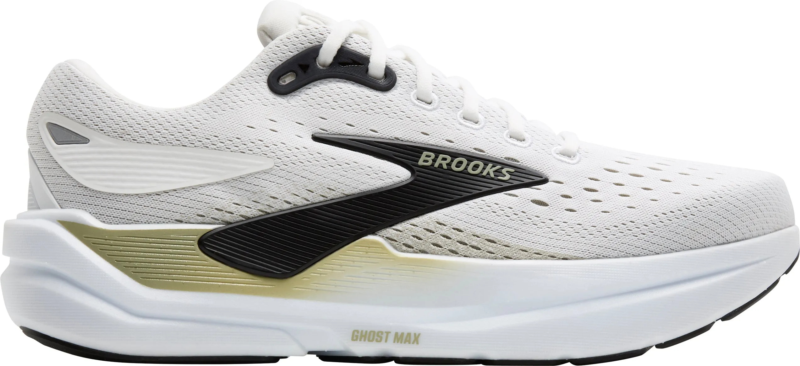 Trend Glow Brooks Ghost Max 3 WIDE FIT (2E) Mens Running Shoes - White