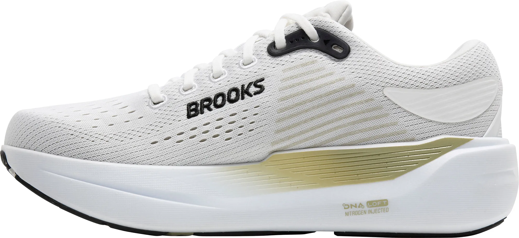 Durable Build Trail Running Fast Track Brooks Ghost Max 3 WIDE FIT (2E) Mens Running Shoes - White