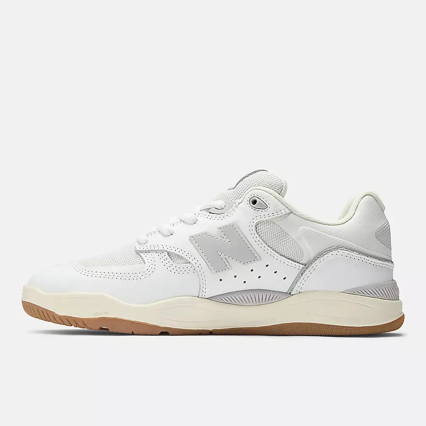 New Balance Numeric 1010 Tiago Lemos Skateboard Shoes - White With Grey Heritage Look Simple Wear