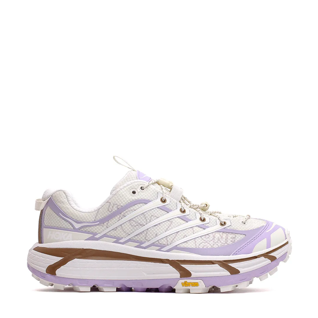 Hoka One One Men Mafate Three2 Wordmark Alabaster Iris Flower 1175490-ASF Airy Design