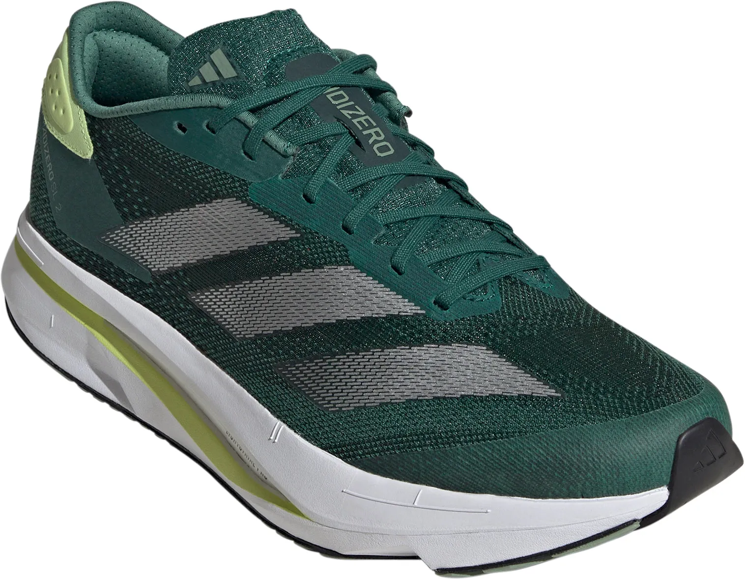 adidas Adizero SL 2 Mens Running Shoes - Green Canvas Curve Hug