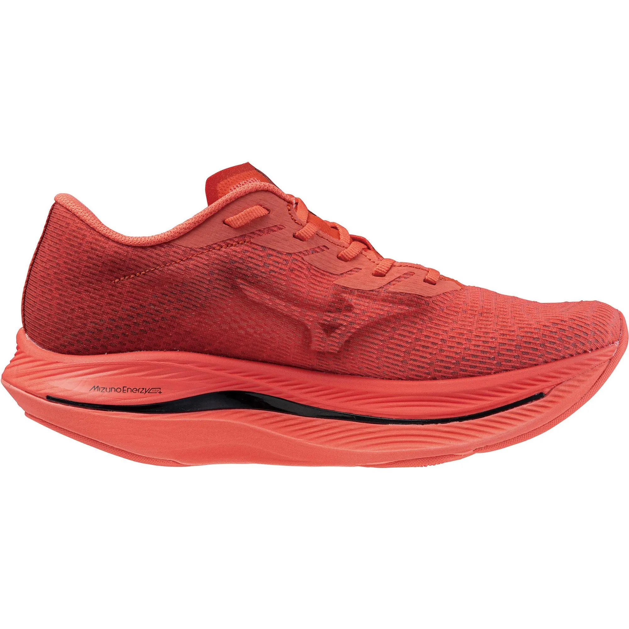 Pearl Shine Padded Tongue Mizuno Wave Rebellion Flash 2 Running Shoes - Red