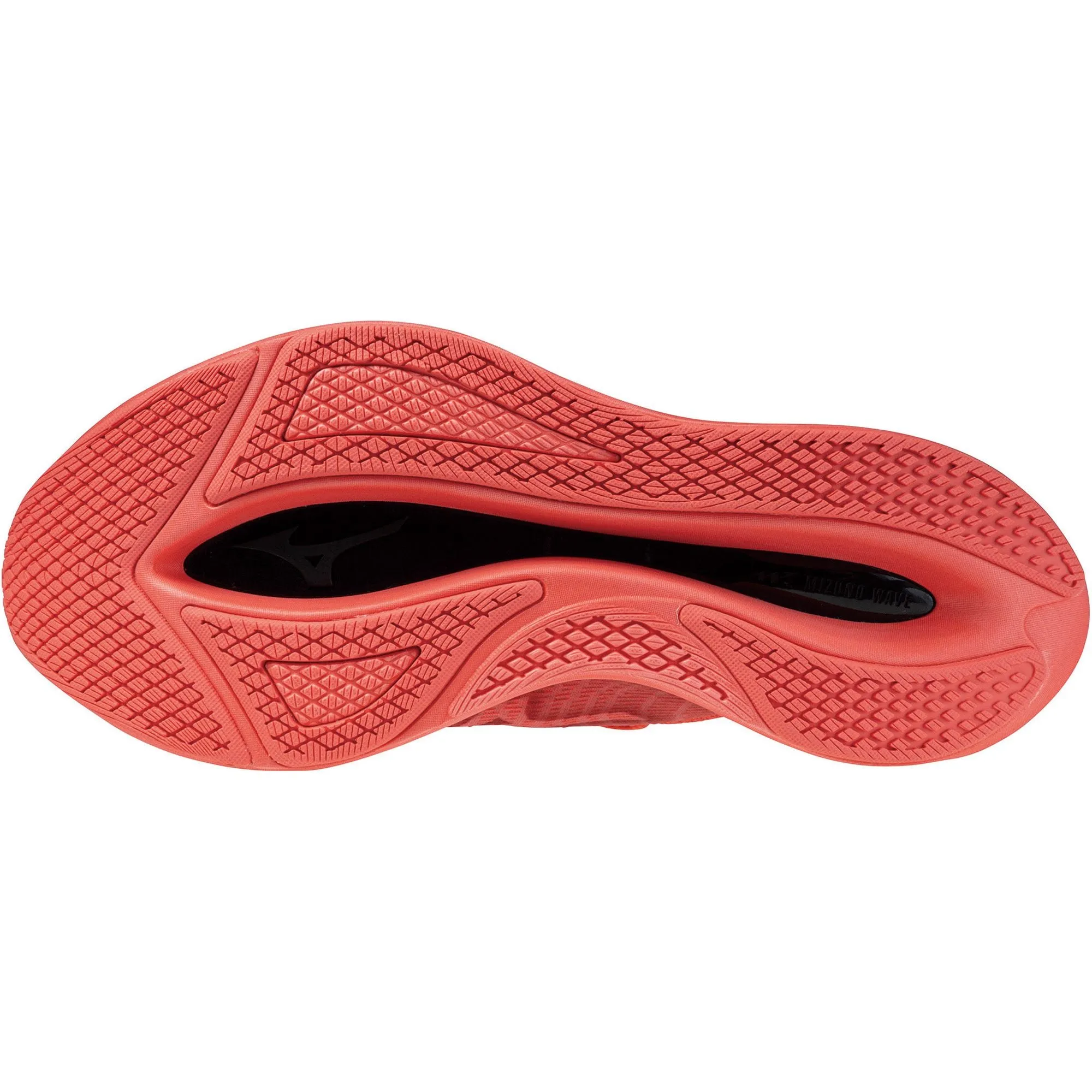 Rubber Outsole Mizuno Wave Rebellion Flash 2 Running Shoes - Red