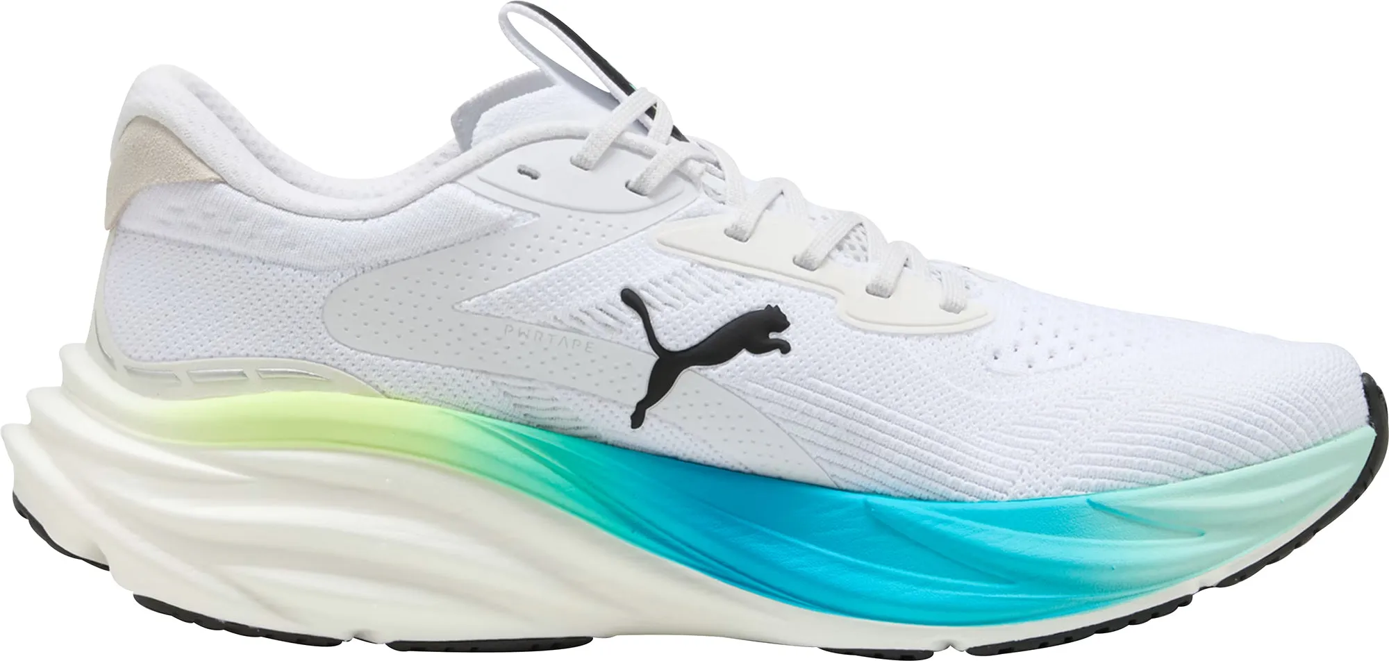 Puma Magnify Nitro 3 Mens Running Shoes - White Beach Vibe Stretch Fabric Active People