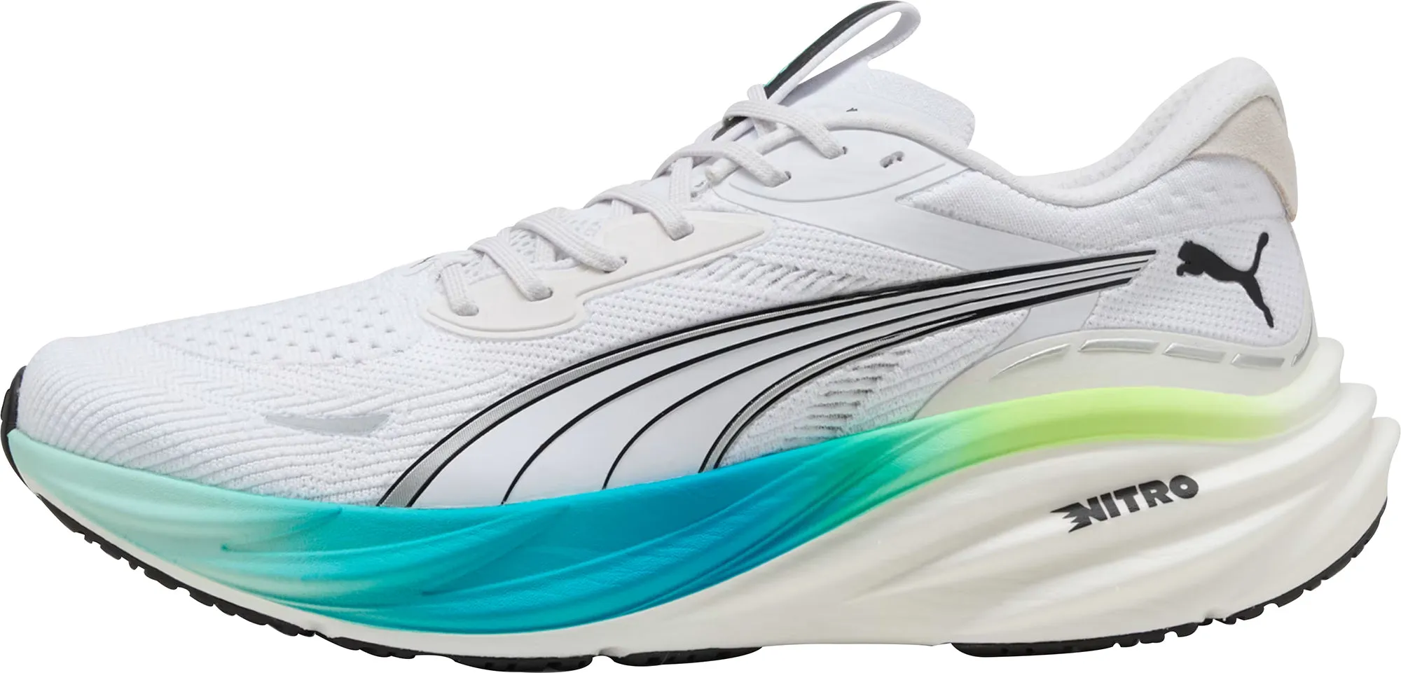 Trendy Puma Magnify Nitro 3 Mens Running Shoes - White