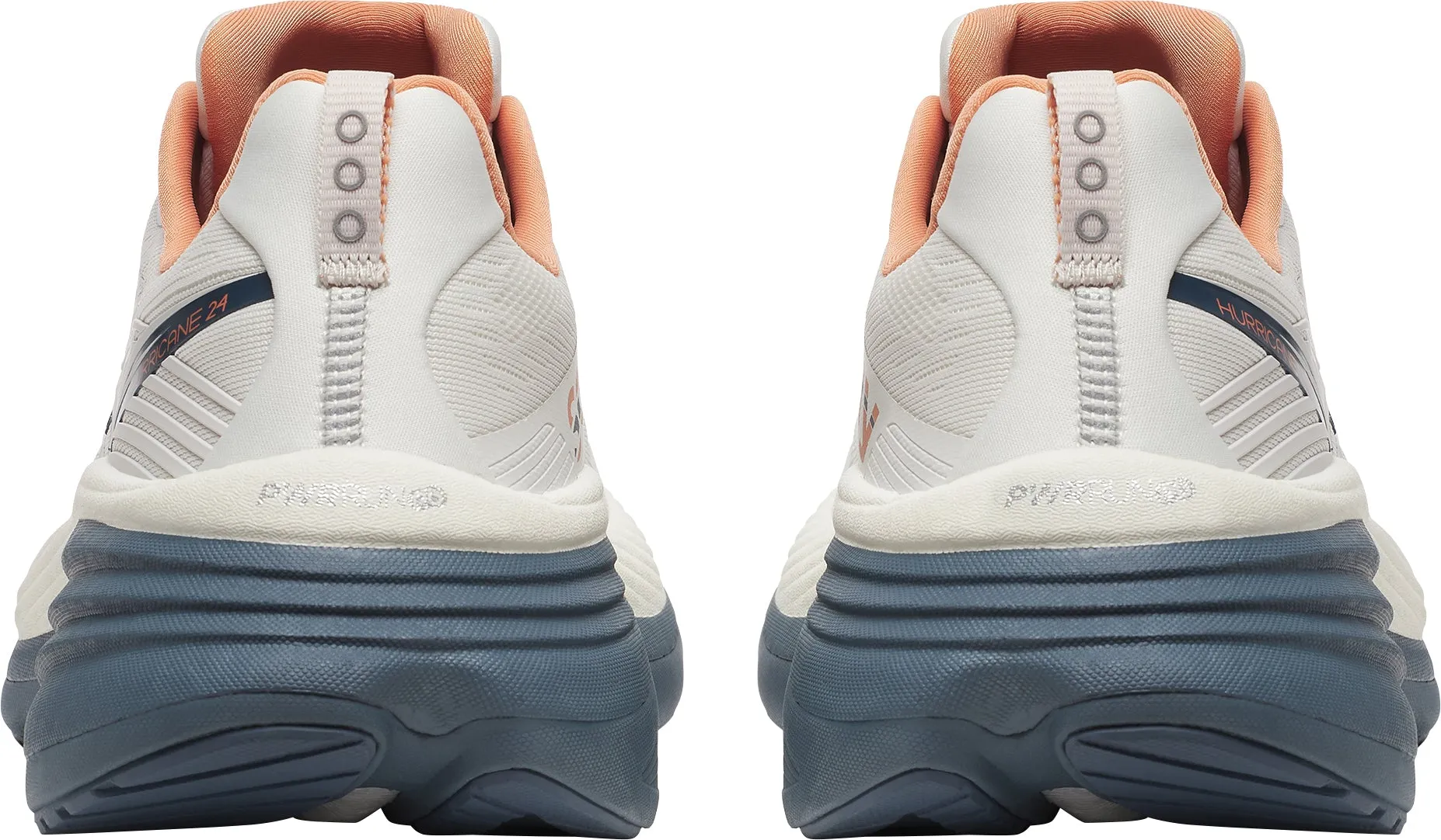 Saucony Hurricane 24 Mens Running Shoes - White Leg Long Fashion Edge