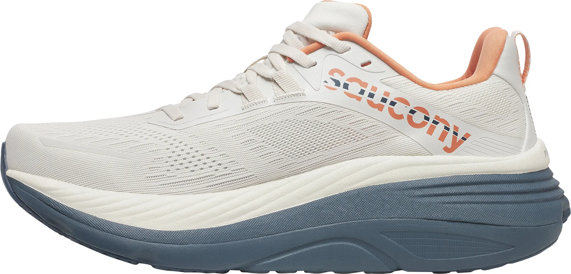 Saucony Hurricane 24 Mens Running Shoes - White Fire Red