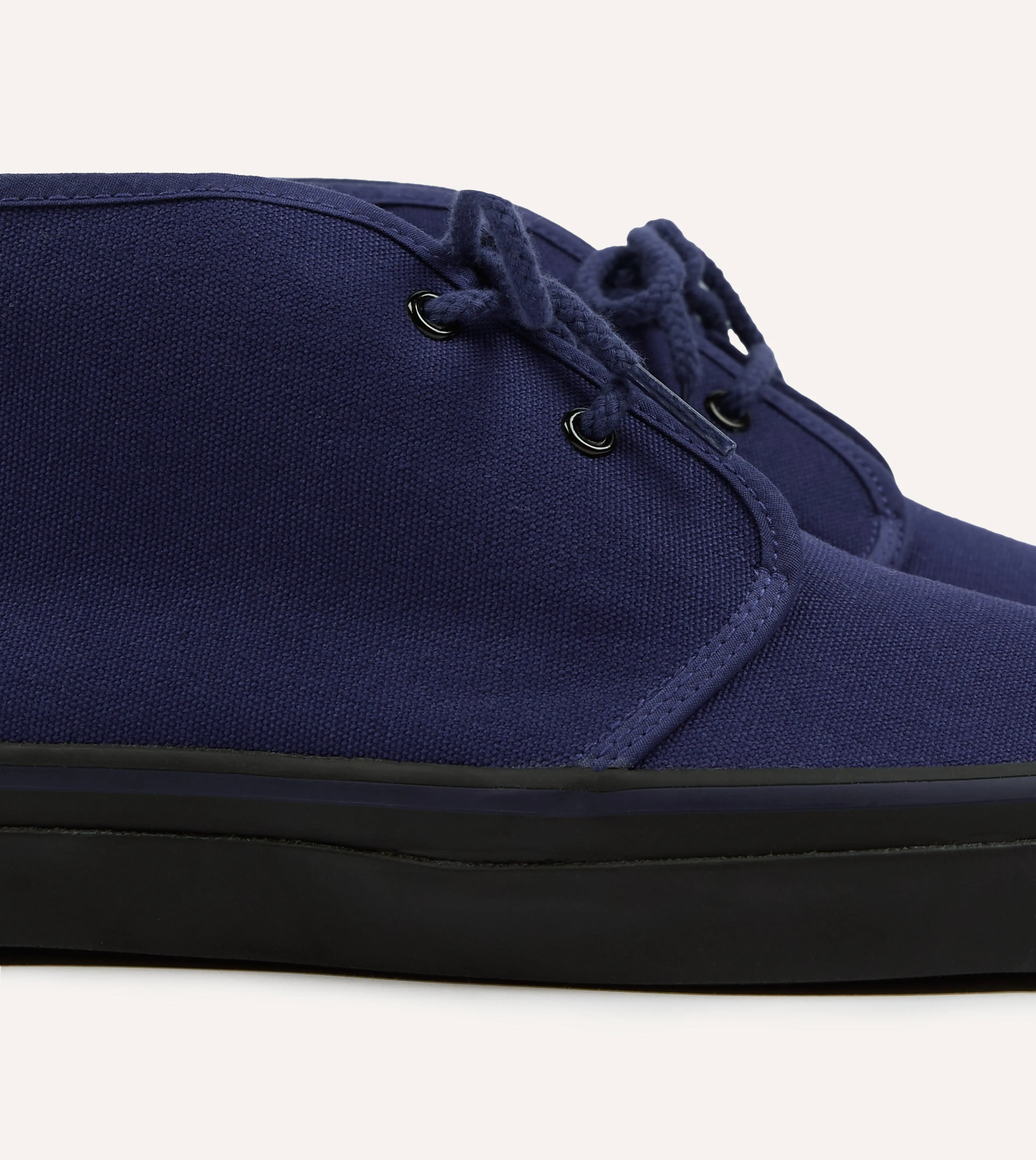 Wakouwa by Anatomica Navy Cotton Canvas Chukka Trainers Ergonomic City Adventure
