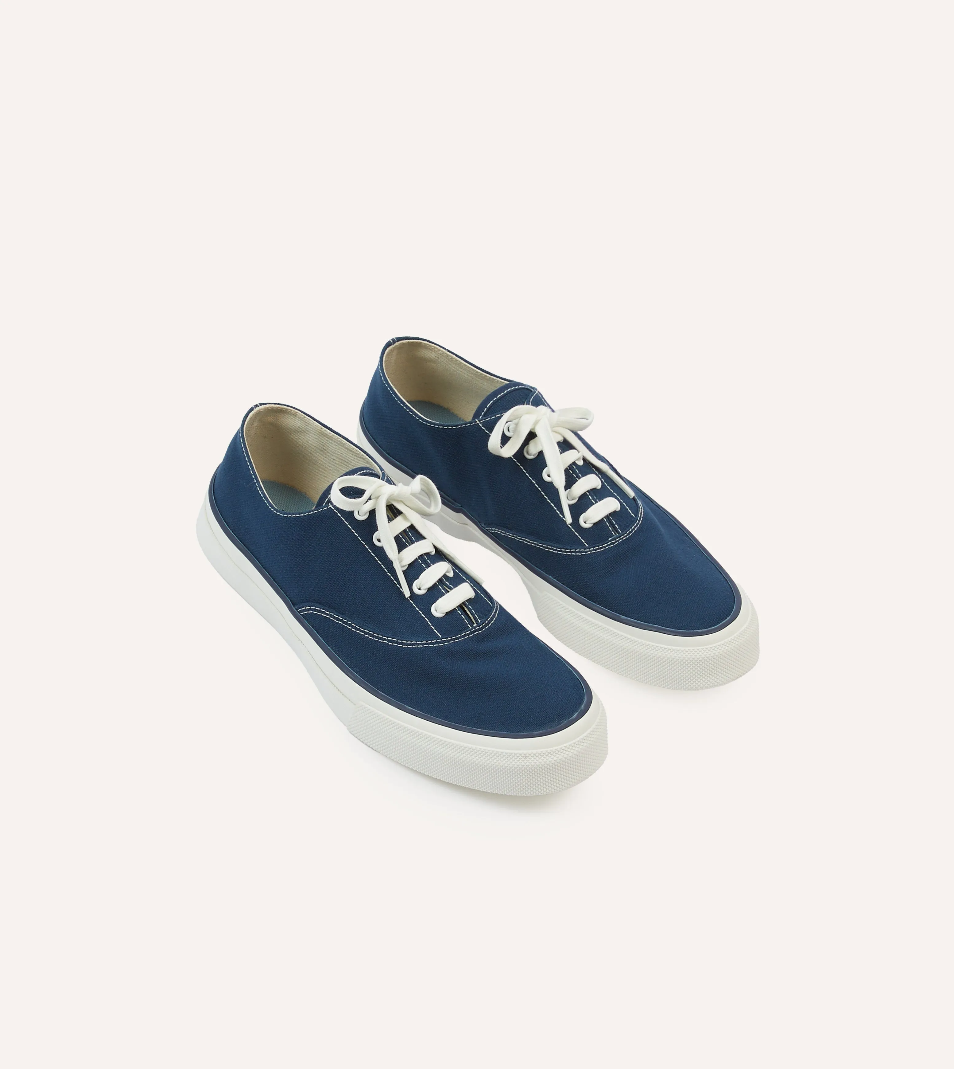 Active Wakouwa by Anatomica Navy Cotton Canvas Oxford Trainers
