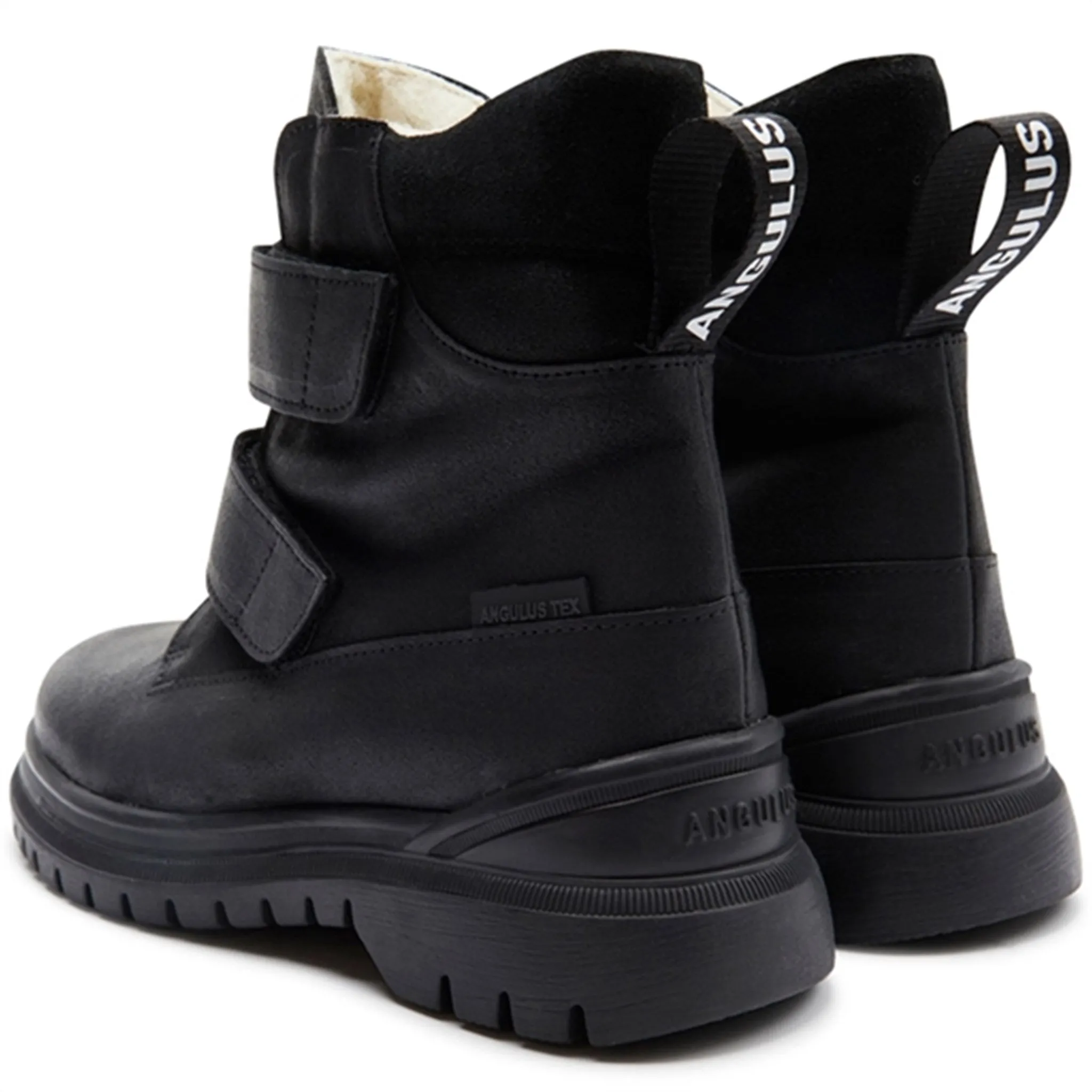 Angulus Tex boots With Velco Black Snow Cold Weather Boots Padded