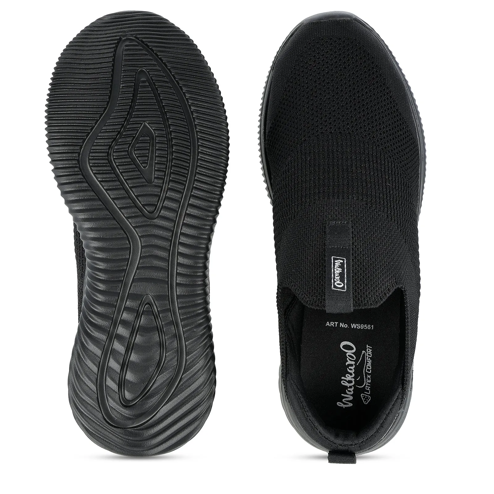 Men's Slip-on Walking Shoe - WS9561 Black Slip On Vibe