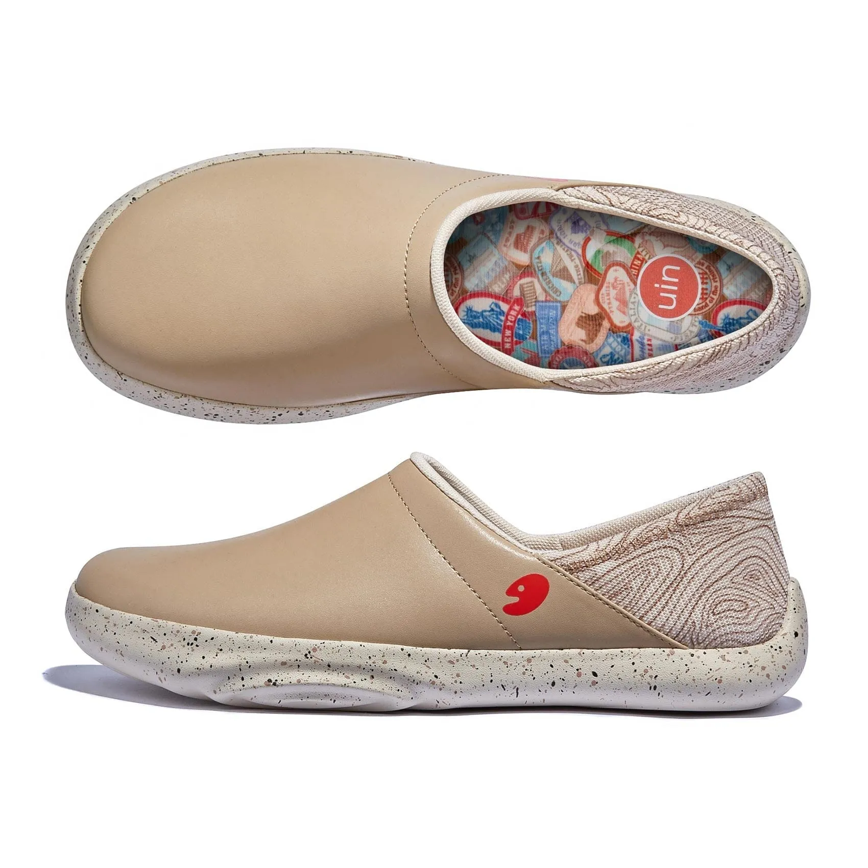 simple design Square Toe Sesame Mojacar II Women