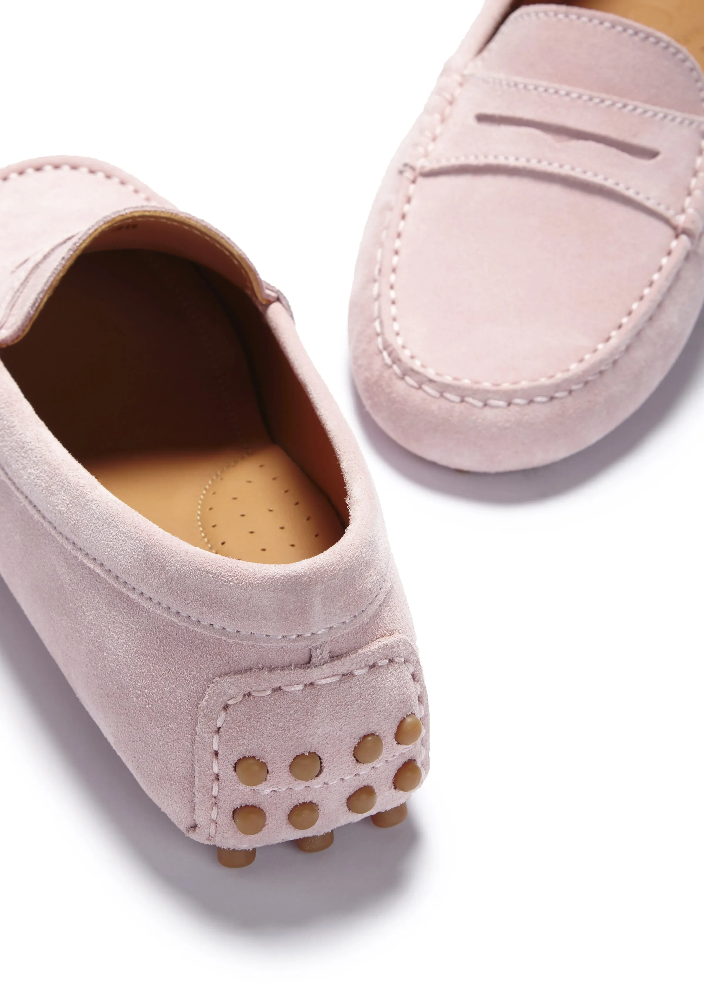 Women's Penny Driving Loafers, ice pink suede Sure Walk Strong Lane