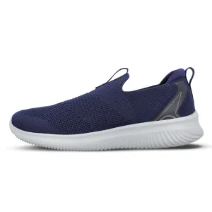 Men's Slip-on Walking Shoe - WS9561 Navy Blue Soft Touch Quick Footwear