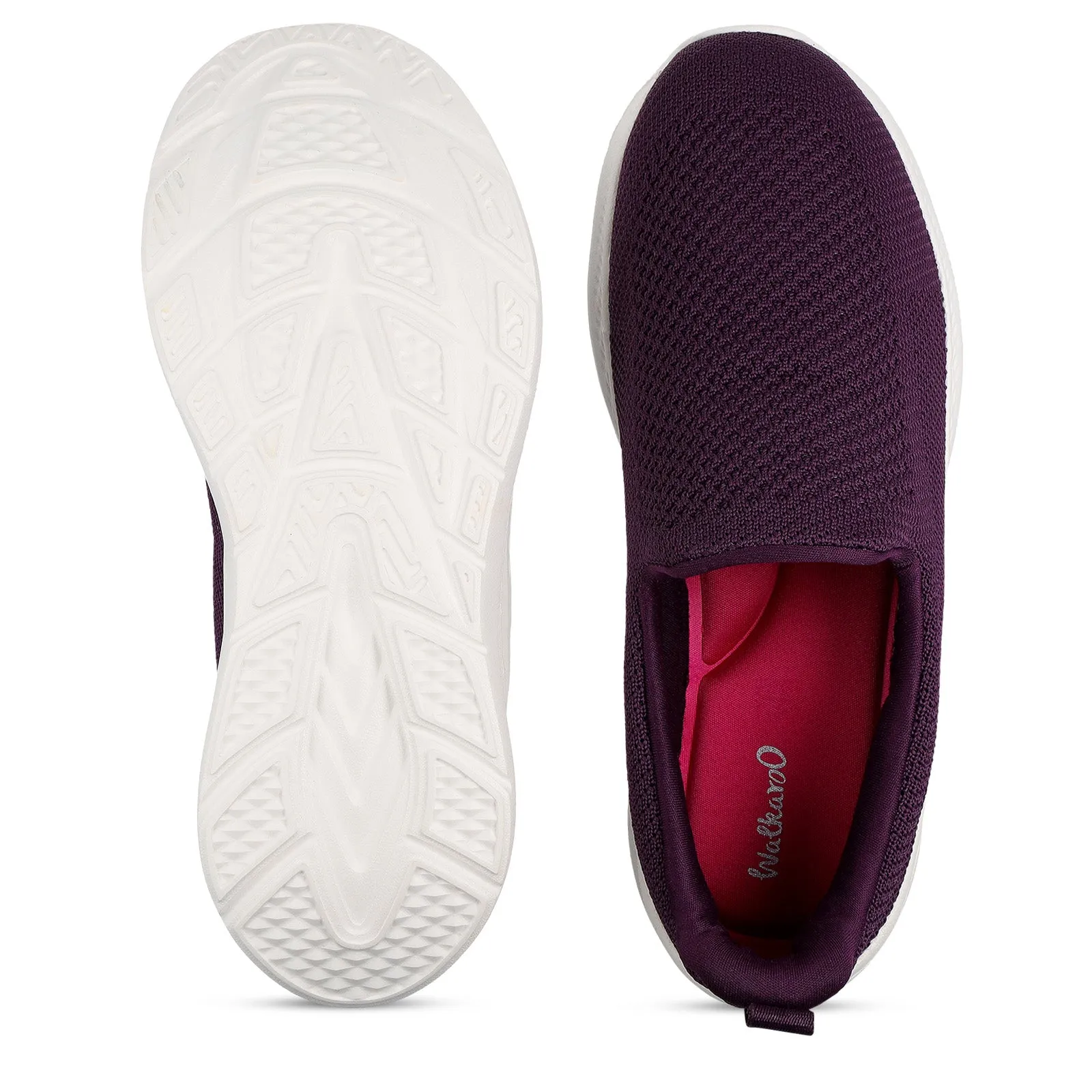 Breathable Comfort Comfort Glide Shoes Women's Slip-on Sports Shoe - WS3267 Purple