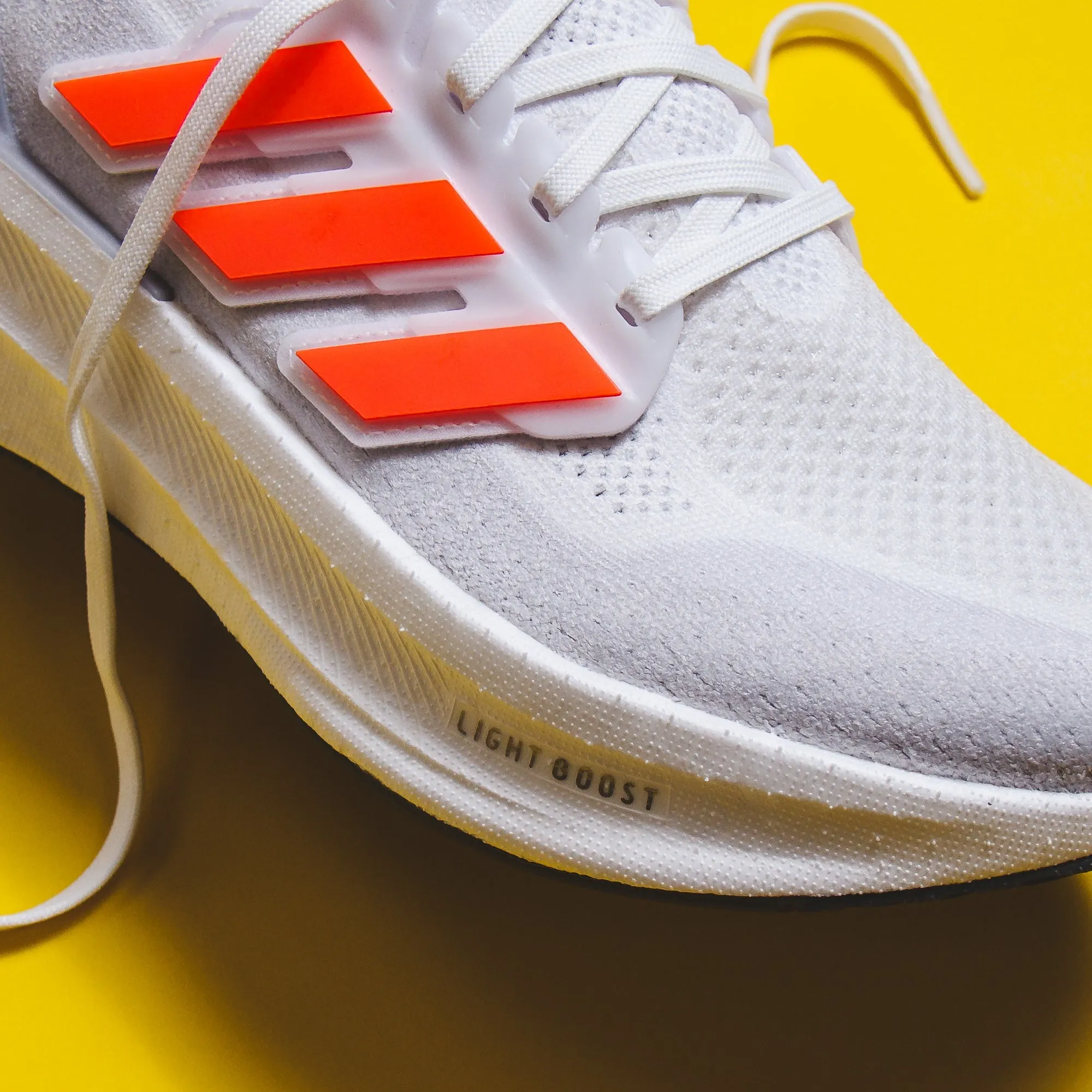 Adidas Men Ultraboost 5 White Red ID8818 All Day Rainy Day City Run