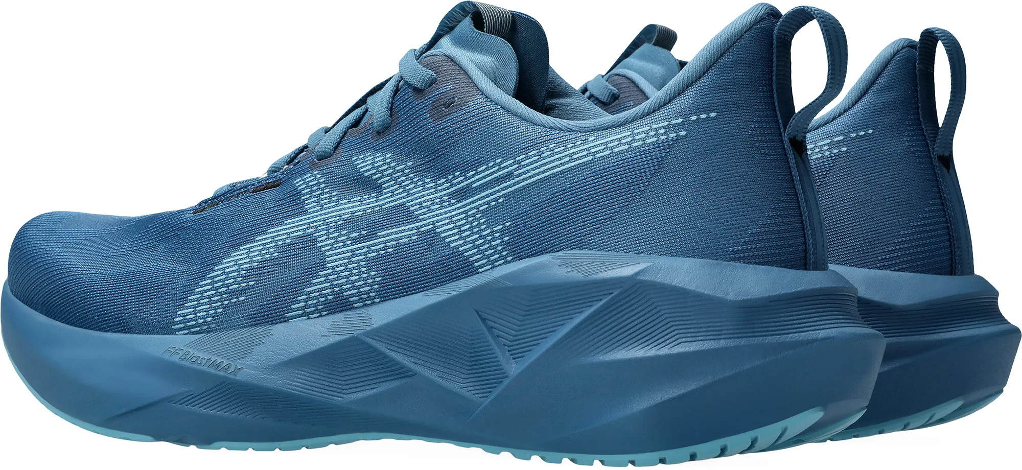 Asics NovaBlast 5 Mens Running Shoes - Blue Lightweight Form Rainy Day Seamless Fit Work Commute