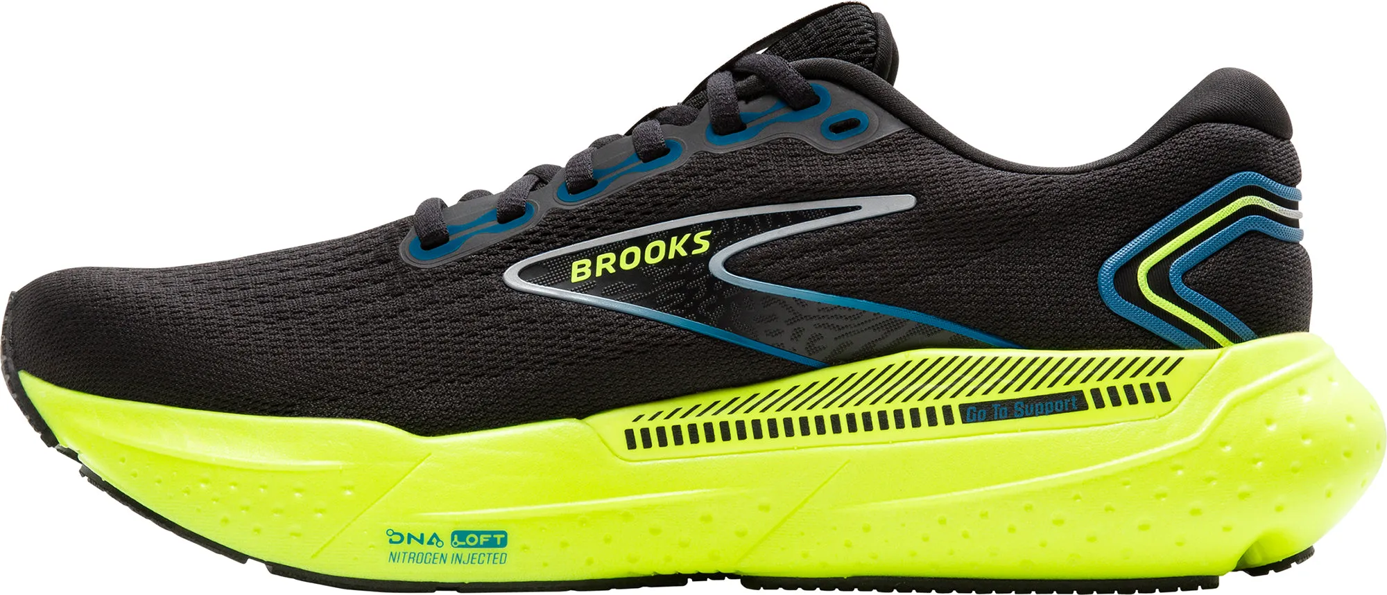Brooks Glycerin GTS 21 Mens Running Shoes - Black Timeless Fit Quality