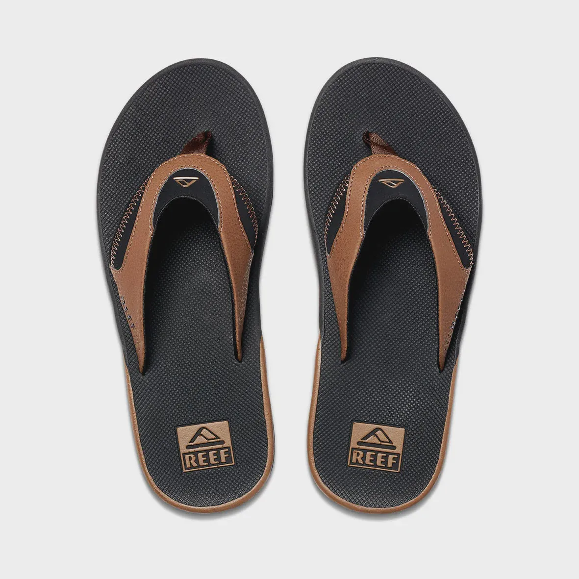 Fanning Thong - Black/Tan Work Marathon Fit