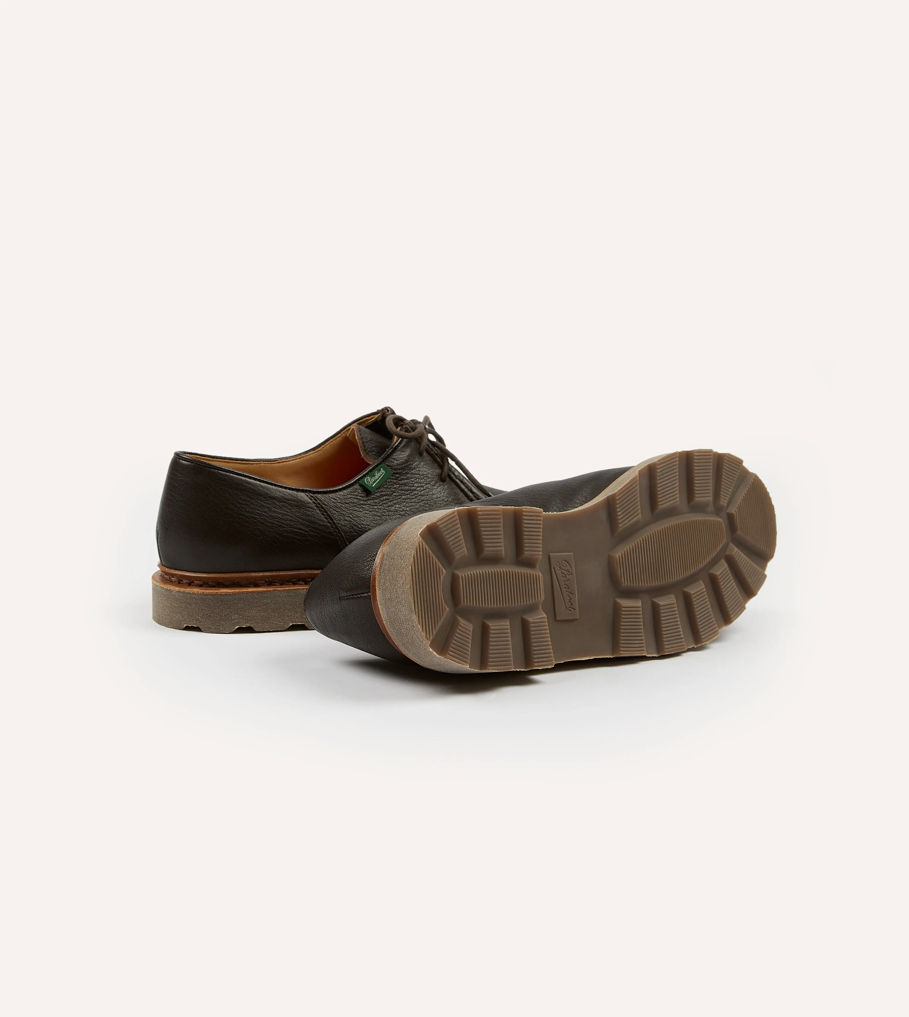 Coastal vibe Cold Guard Paraboot Michael Marron Deer Leather Derby Shoe