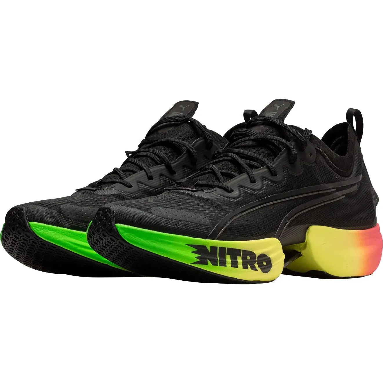 Puma Fast-R Nitro Elite Mens Running Shoes - Black Red Glow