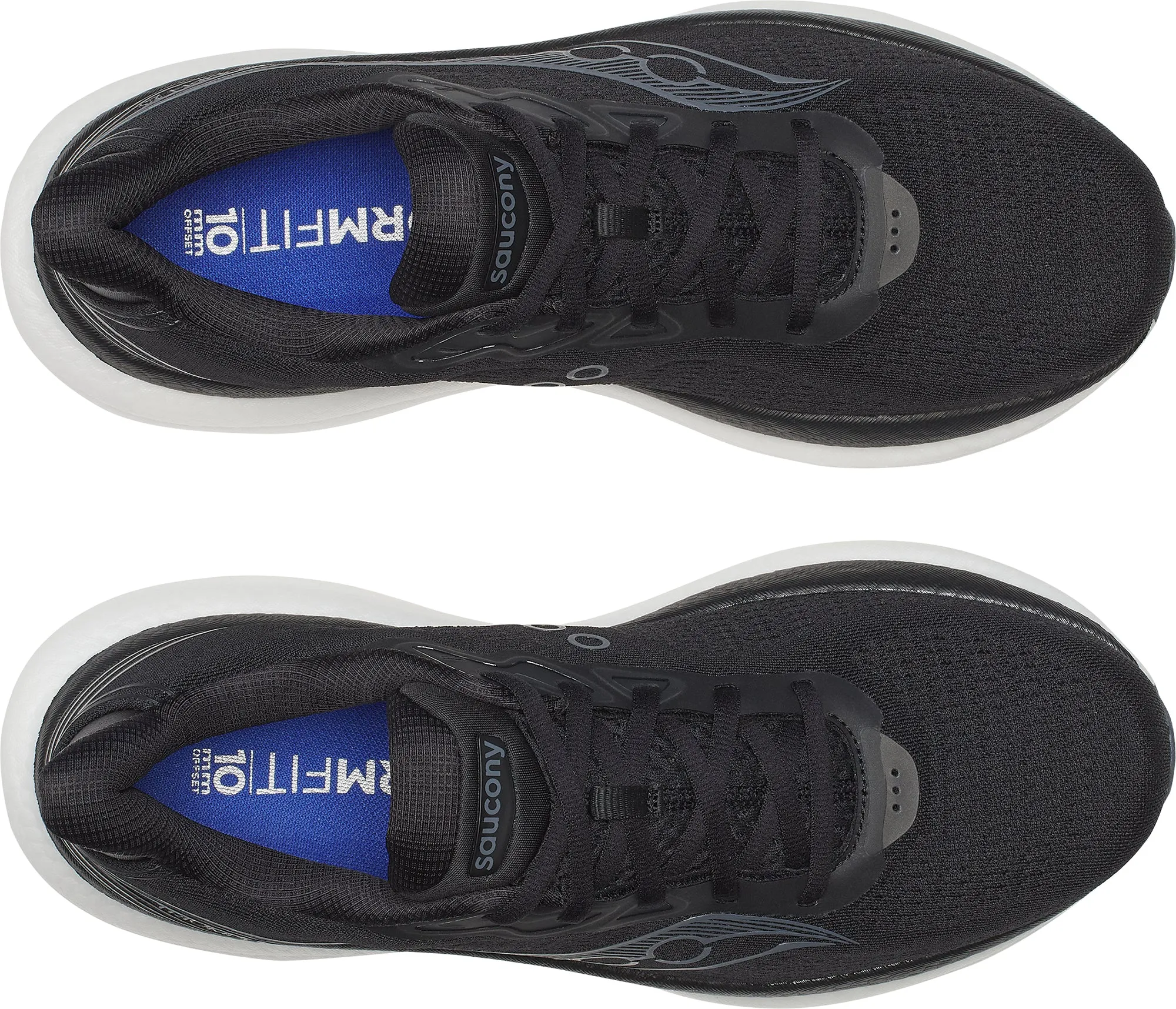 Padded Comfort Wellness Seekers Clean White Saucony Triumph 23 Mens Running Shoes - Black