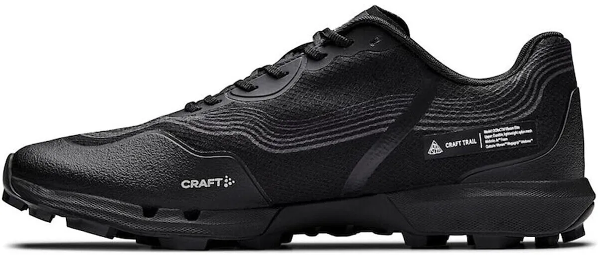 Toe Protection senior care Craft OCRxCTM Vibram Elite Mens Trail Running Shoes - Black