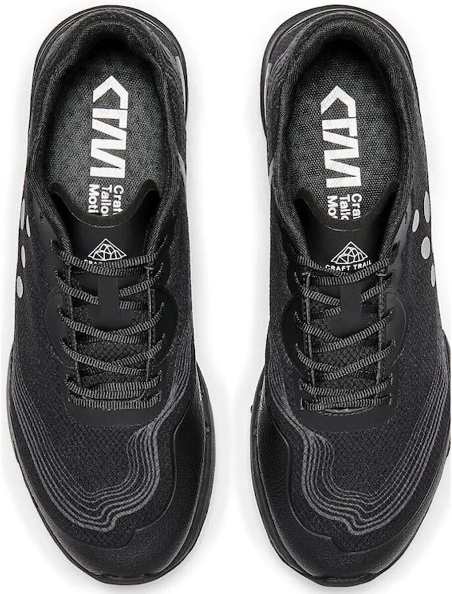 Craft OCRxCTM Vibram Elite Mens Trail Running Shoes - Black Lightweight Design