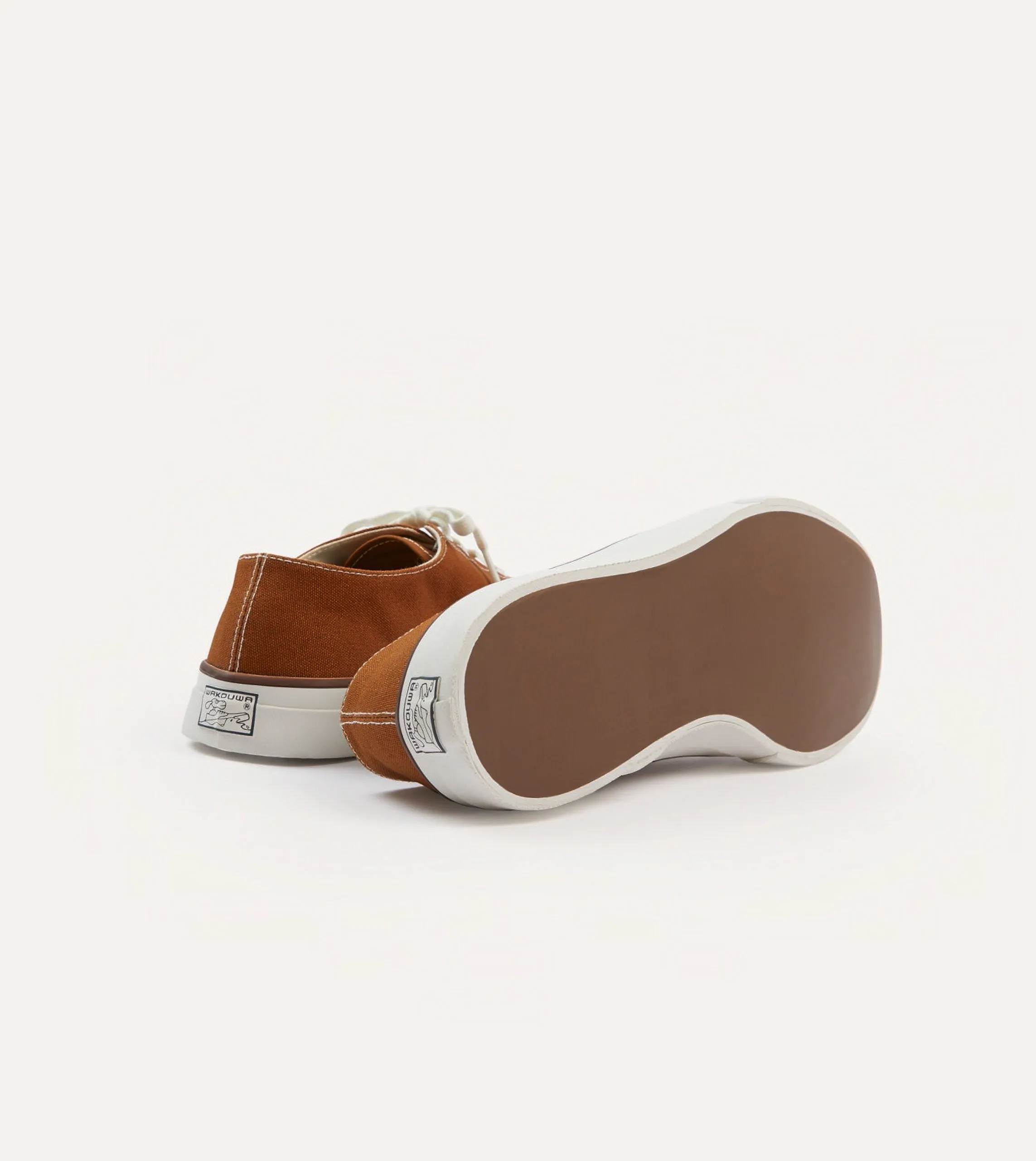 Fit Wakouwa by Anatomica Brown Cotton Canvas Oxford Trainers