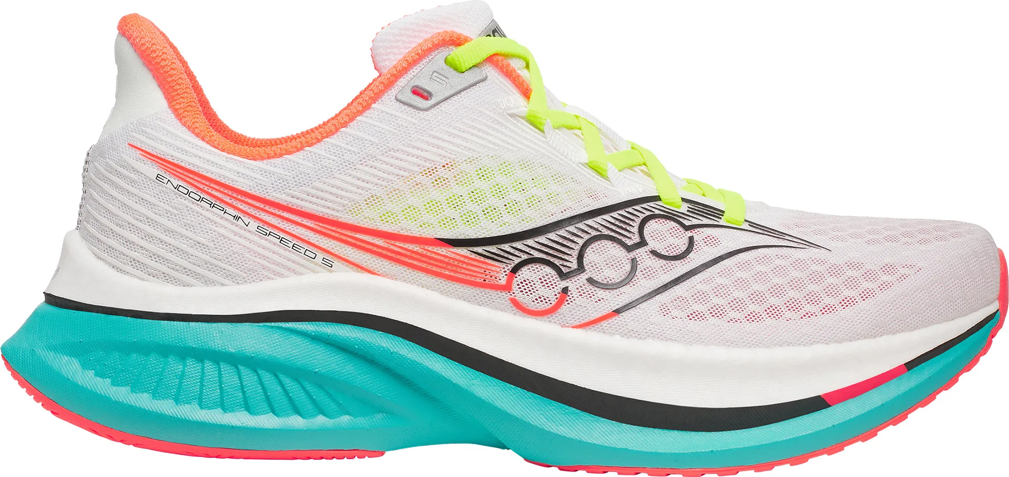 Saucony Endorphin Speed 5 Mens Running Shoes - White Comfort Shank Curve Hug