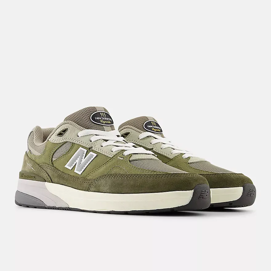 New Balance Numeric 933 Andrew Reynolds Skateboard Shoes - Olivine / Dark Olivine Daily Motion