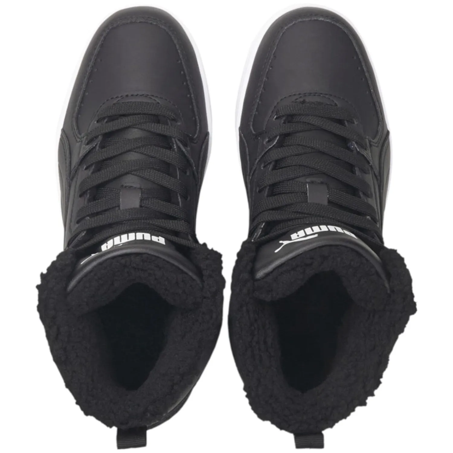 Puma Black Puma Rebound Joy Fur Jr Boot Outdoor Hiking Shoes Snow Winter Outdoor Hiking