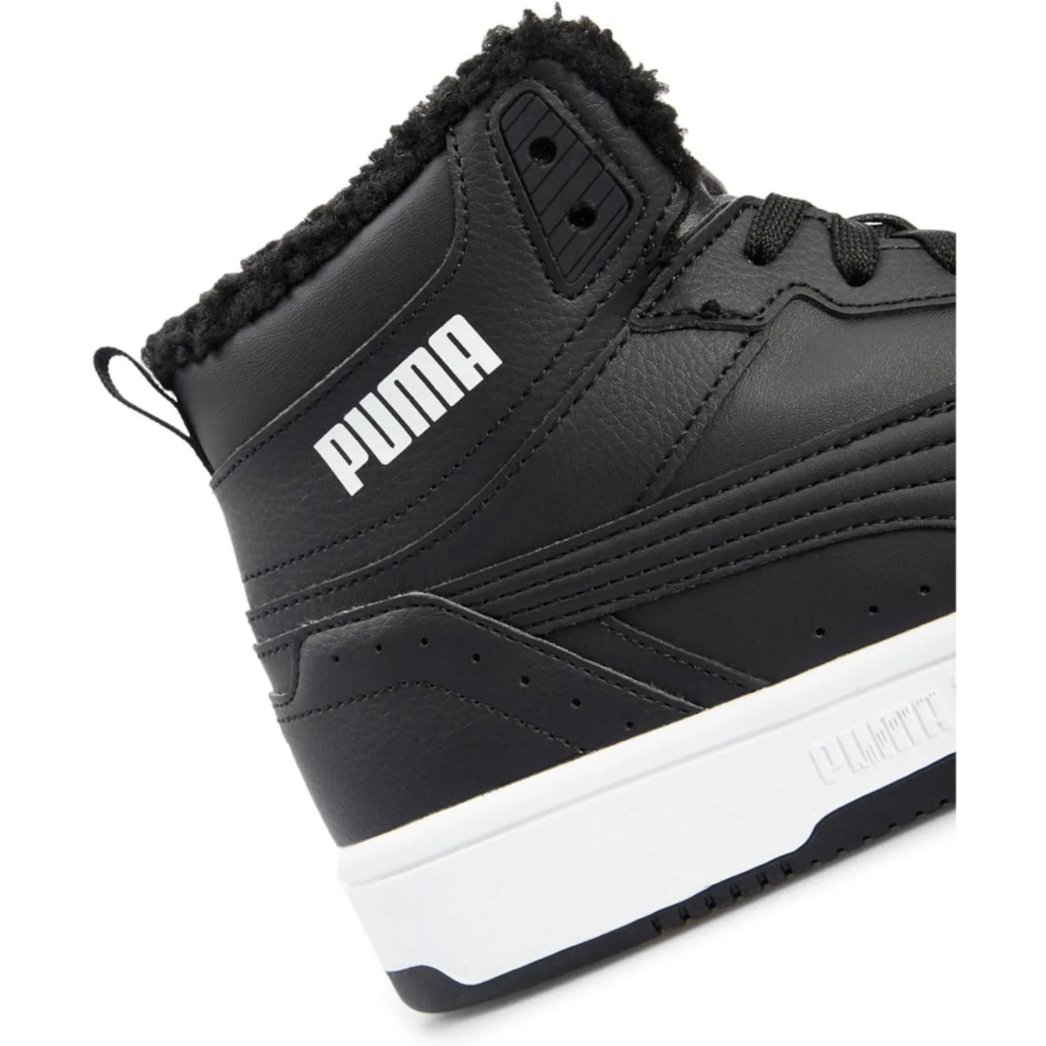 Puma Black Puma Rebound Joy Fur Jr Boot Snow Winter Fun