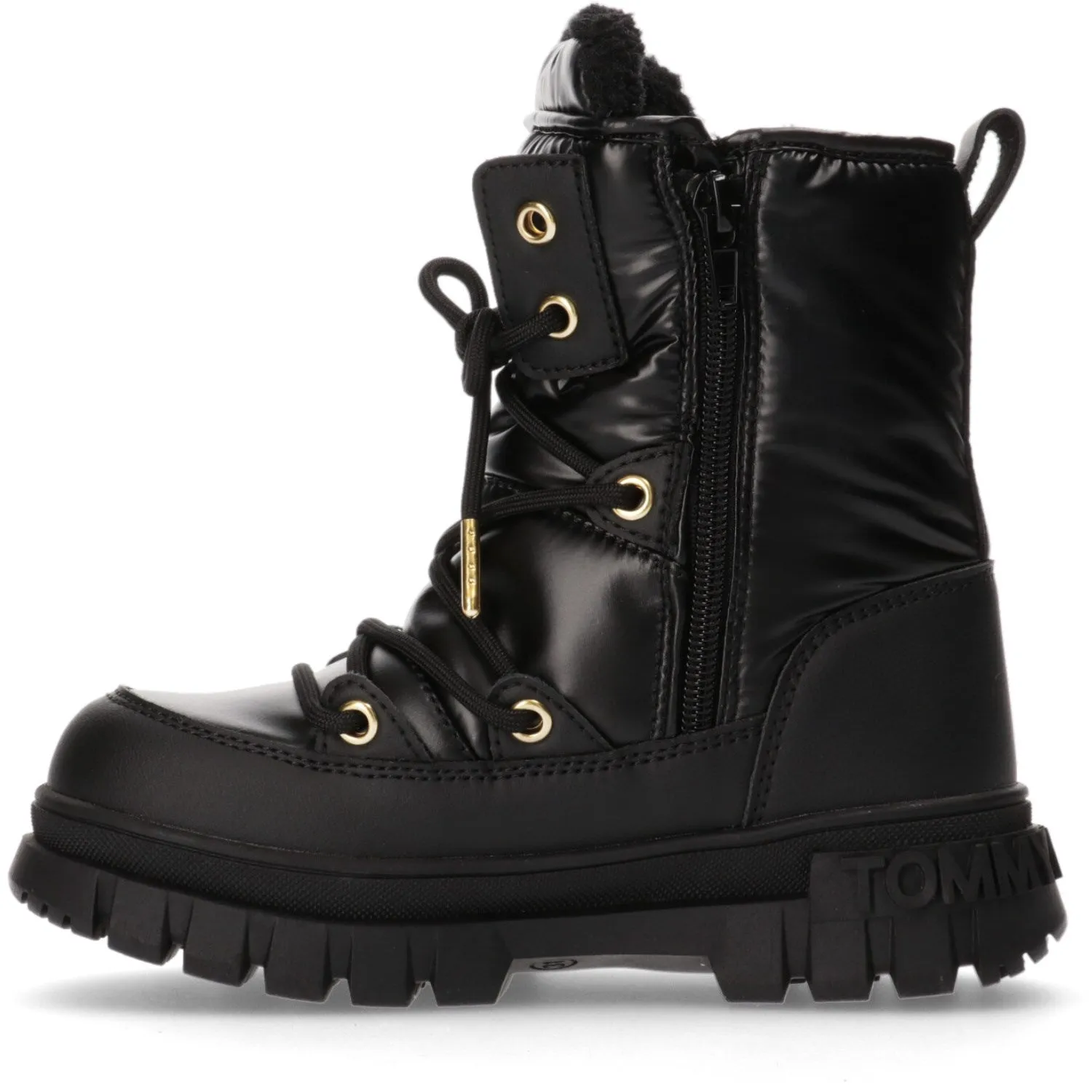 Snow Winter Expedition Snow Winter Trail Boots Tommy Hilfiger Black Fur Boot