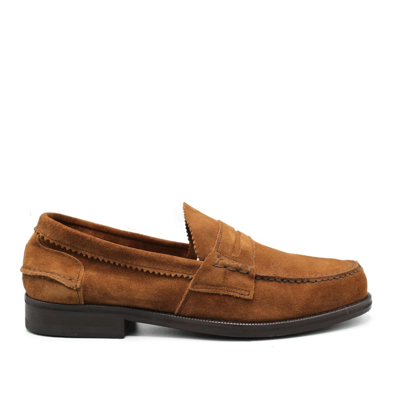 PENNY LOAFER TOBACCO SUEDE Timeless Footwear Design Sunrise Walk