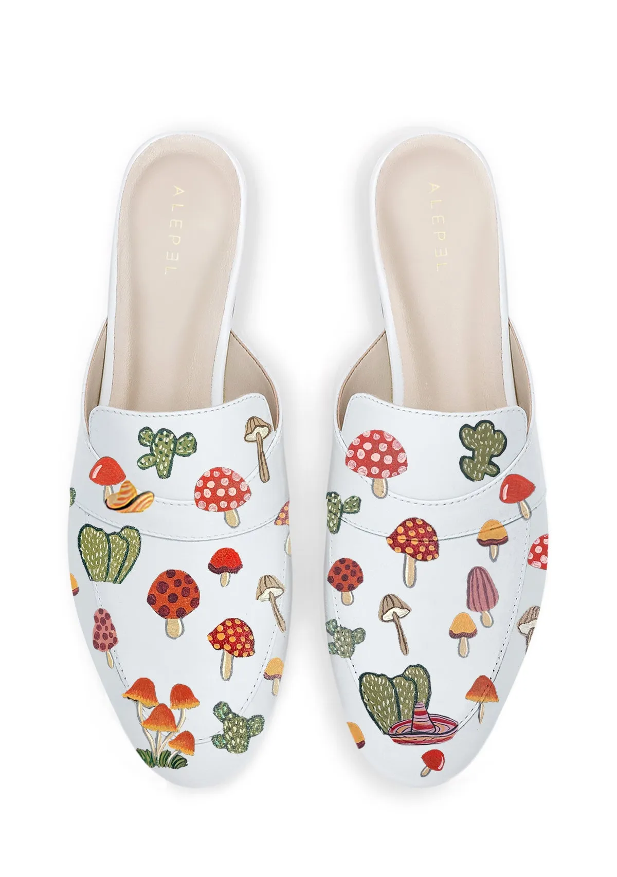 Slip Walk Innovative technology Mushroom White Mule