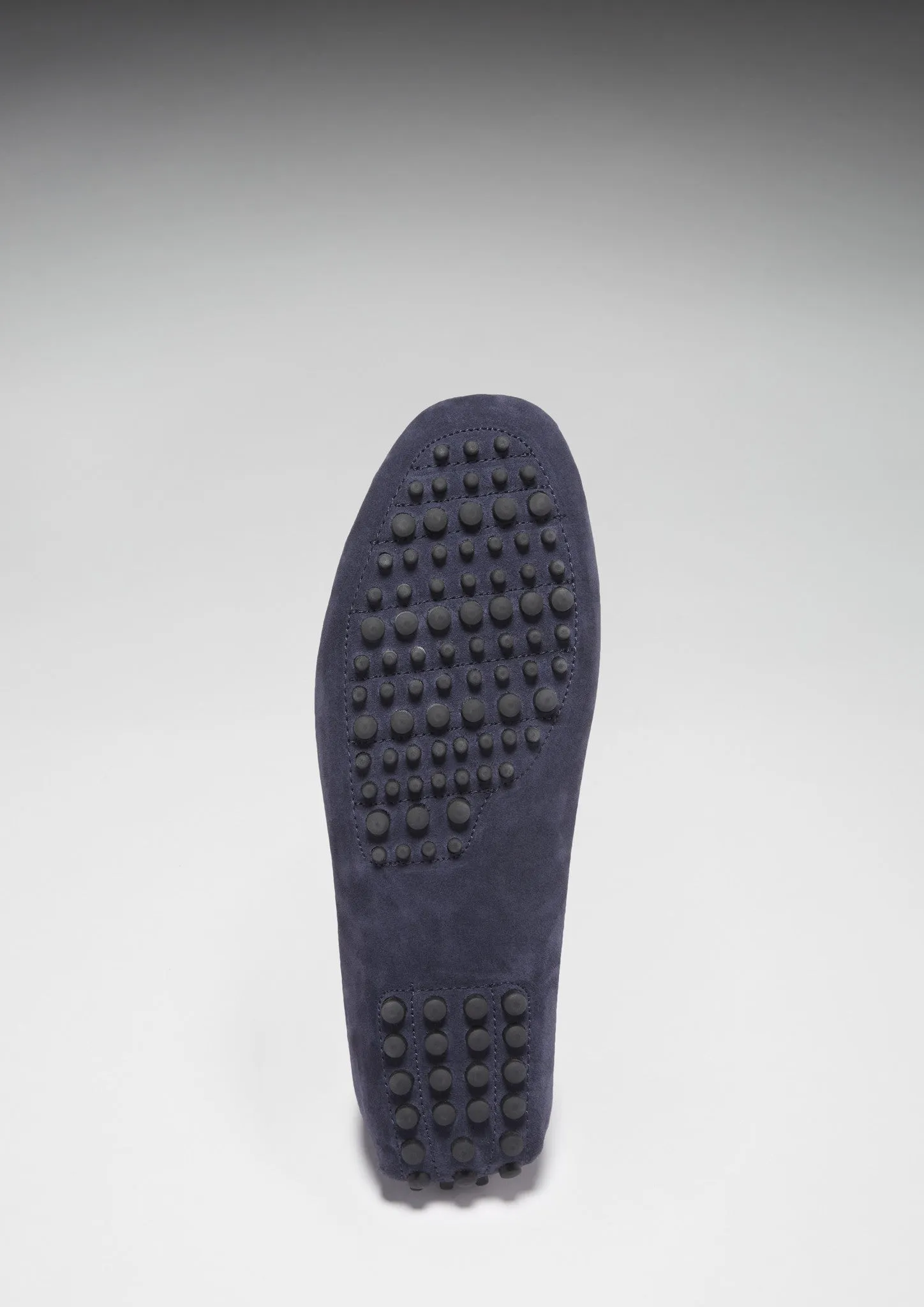 Laced Driving Loafers, navy blue suede Stylish Slip-on Shoes