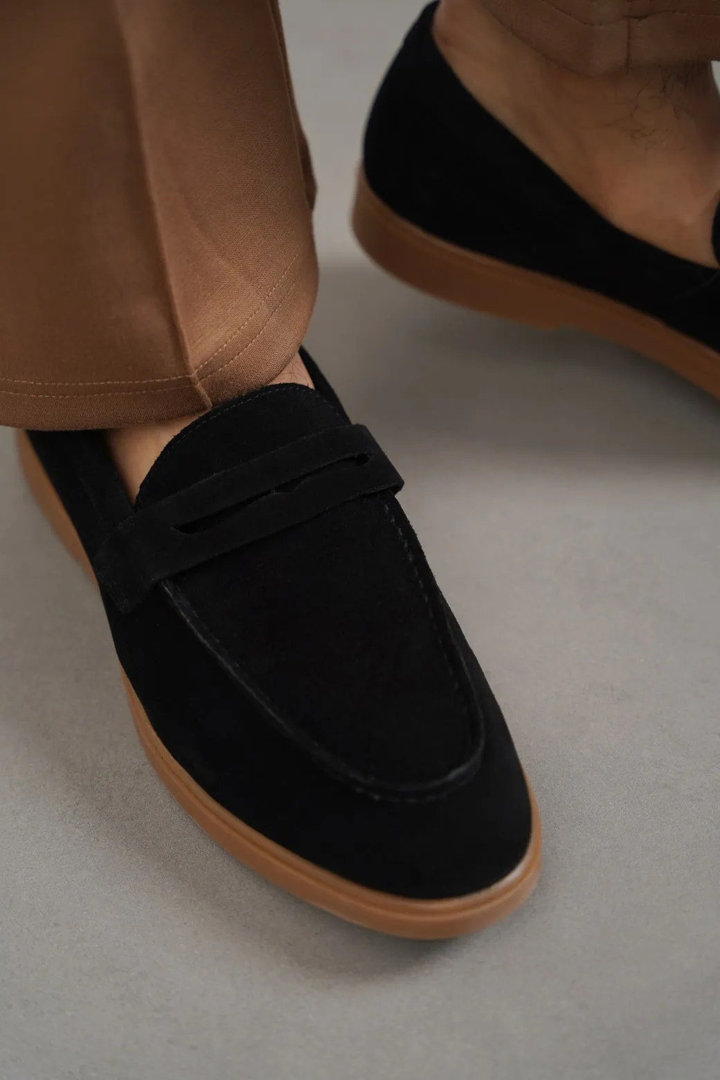 Comfortable Slip-Ons SUEDE LEATHER LOAFERS