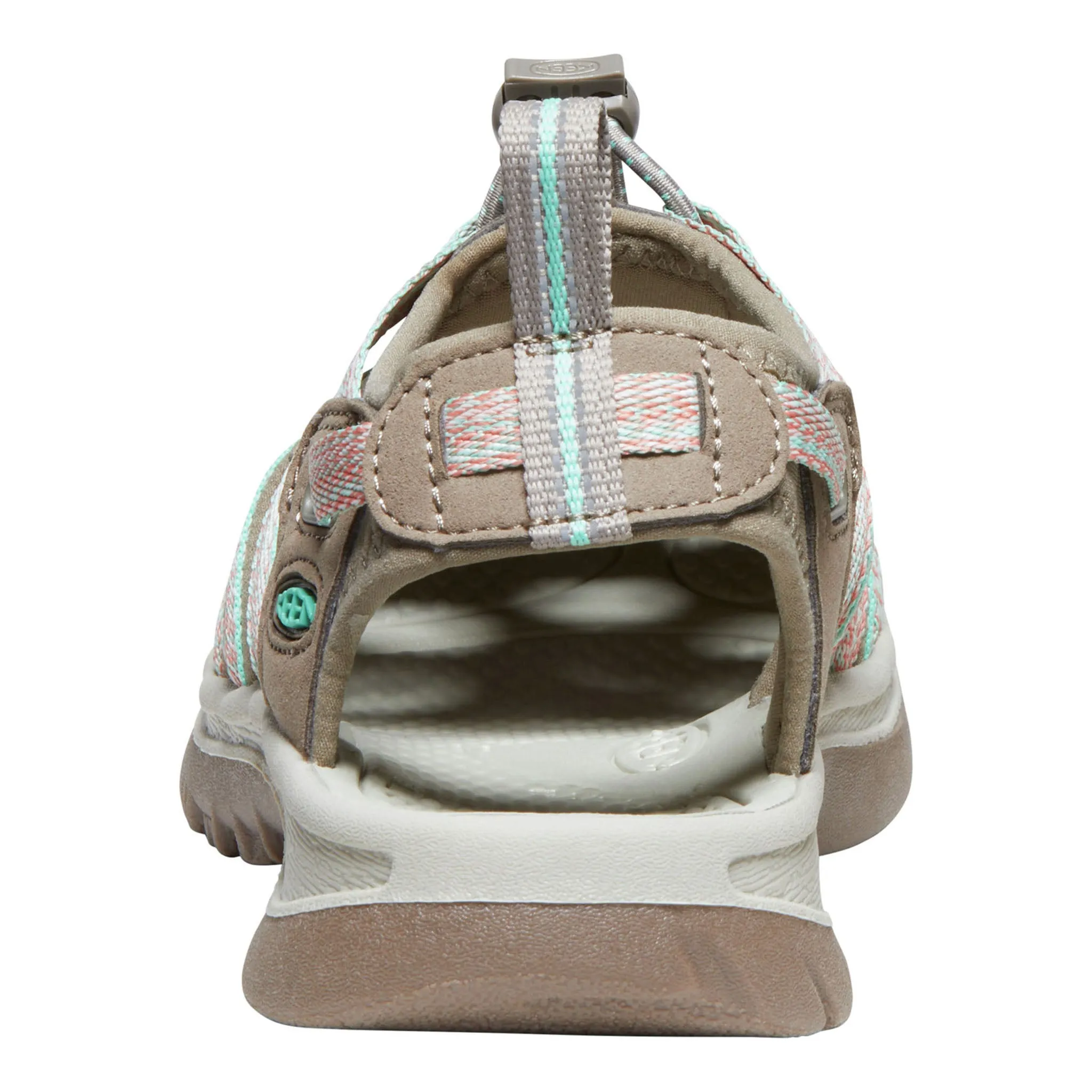 Women's Whisper Taupe/Coral Closed Design Toe Post Design