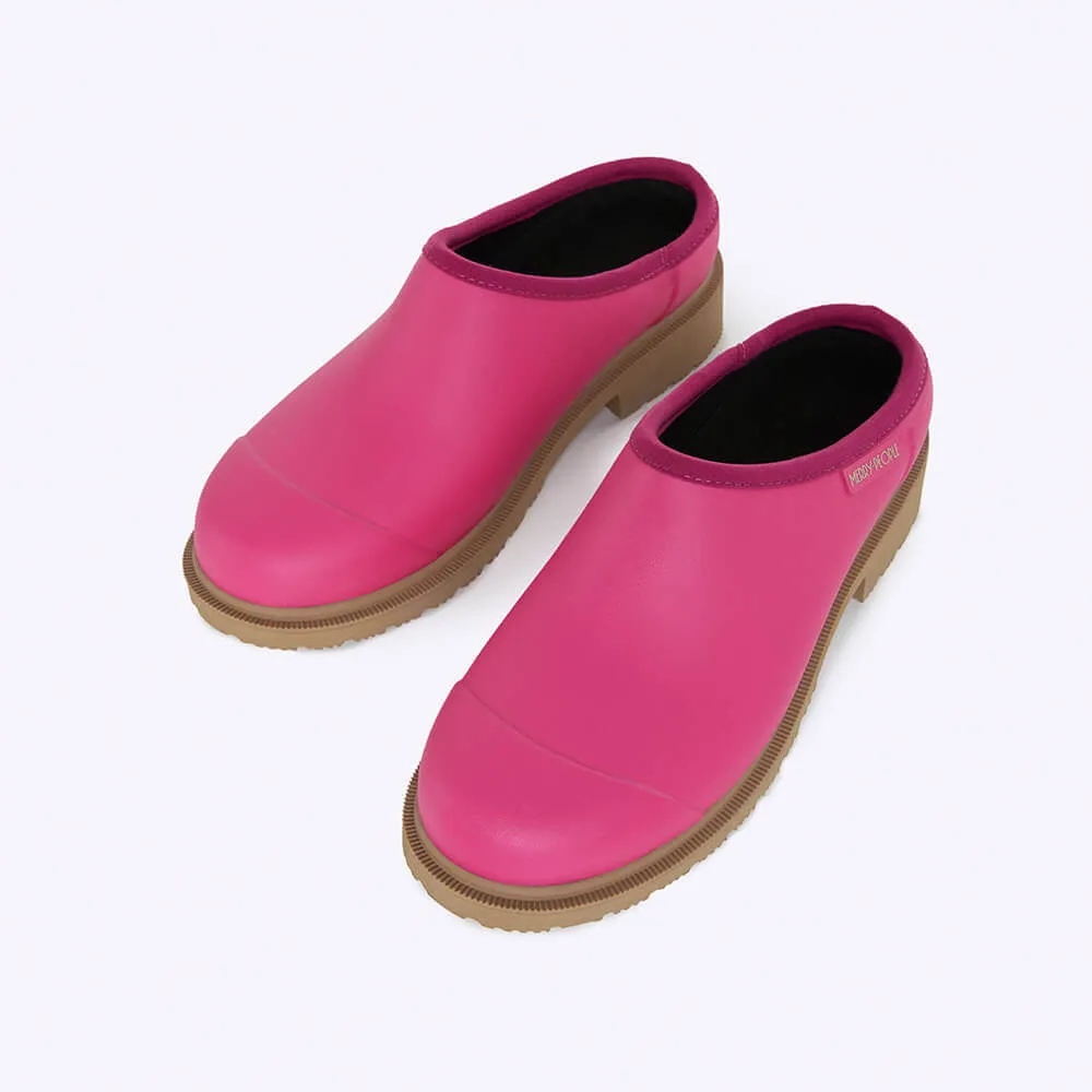 Billie Clog // Fuchsia Pink Non Slip