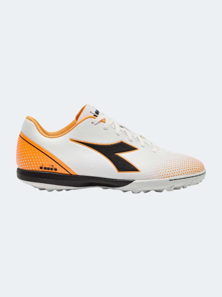 Diadora Pichichi 7 Tfr Men Football Shoes White/Orange Fluo Ground Pressure